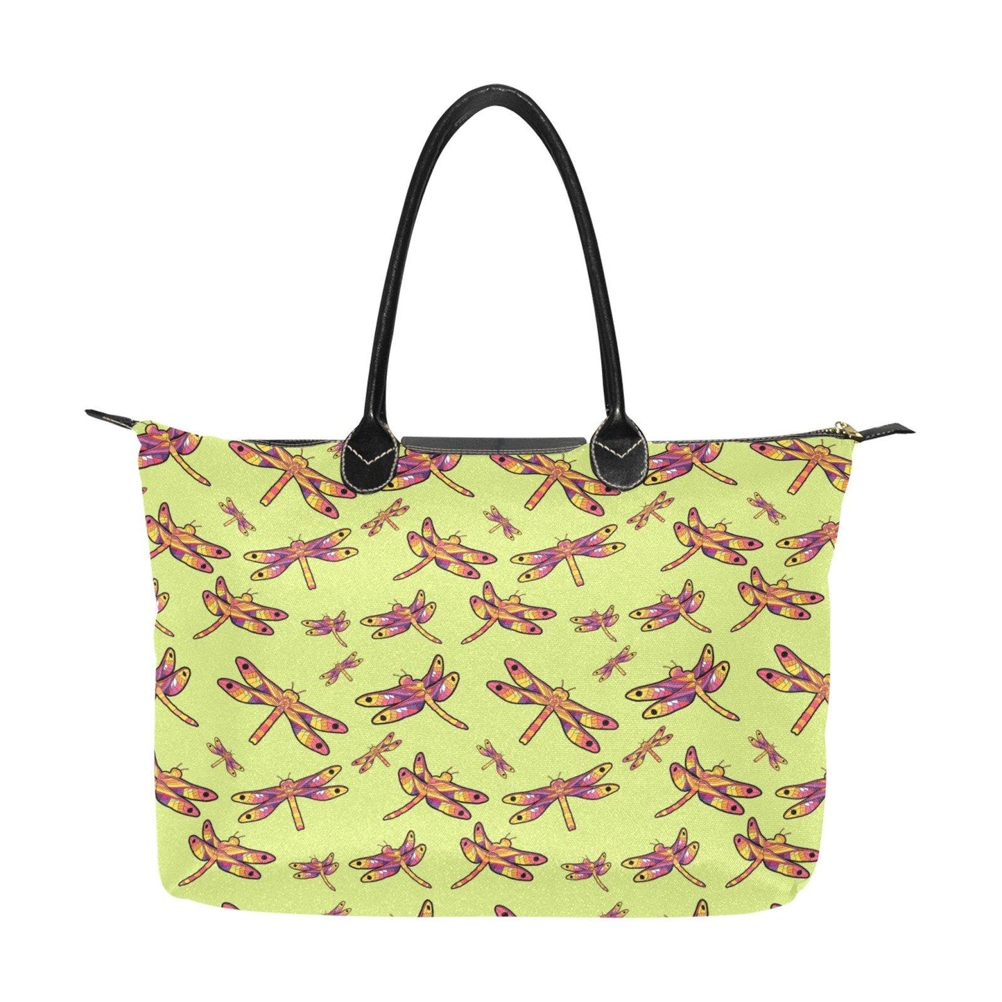 Gathering Lime Single-Shoulder Lady Handbag (Model 1714) bag e-joyer 