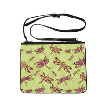 Load image into Gallery viewer, Gathering Lime Slim Clutch Bag (Model 1668) Slim Clutch Bags (1668) e-joyer 
