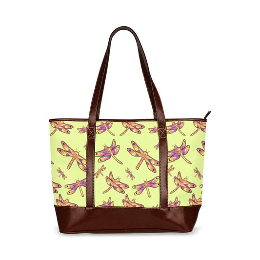 Gathering Lime Tote Handbag (Model 1642) Tote Handbags (1642) e-joyer 