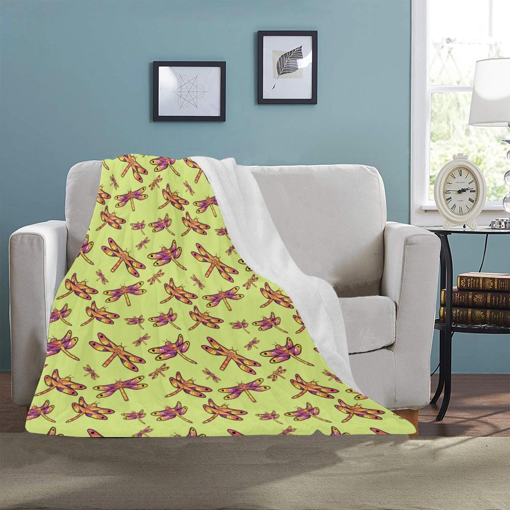 Gathering Lime Ultra-Soft Micro Fleece Blanket 40"x50" Ultra-Soft Blanket 40''x50'' e-joyer 