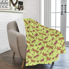 Load image into Gallery viewer, Gathering Lime Ultra-Soft Micro Fleece Blanket 50&quot;x60&quot; Ultra-Soft Blanket 50&#39;&#39;x60&#39;&#39; e-joyer 
