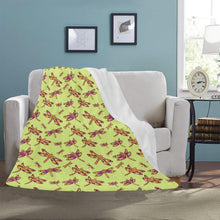 Load image into Gallery viewer, Gathering Lime Ultra-Soft Micro Fleece Blanket 50&quot;x60&quot; Ultra-Soft Blanket 50&#39;&#39;x60&#39;&#39; e-joyer 
