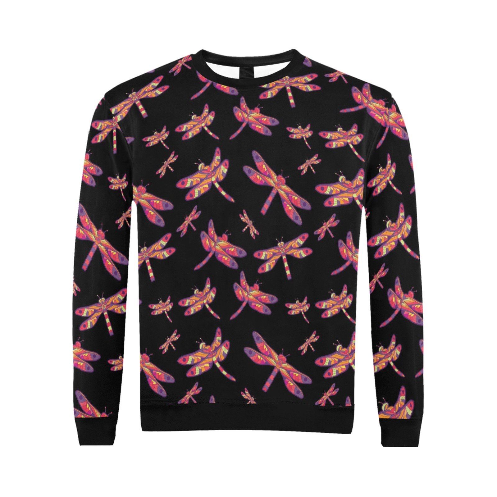 Gathering Noir All Over Print Crewneck Sweatshirt for Men (Model H18) shirt e-joyer 