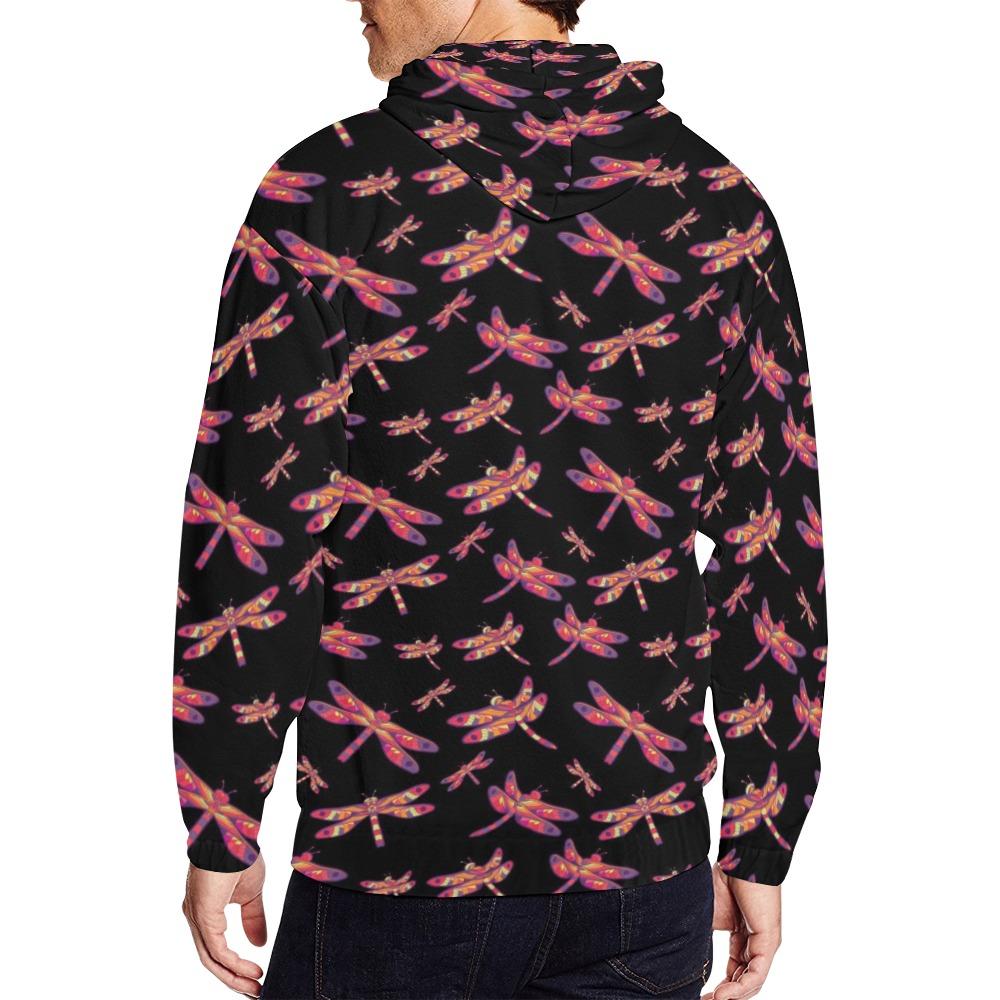 Gathering Noir All Over Print Full Zip Hoodie for Men (Model H14) All Over Print Full Zip Hoodie for Men (H14) e-joyer 