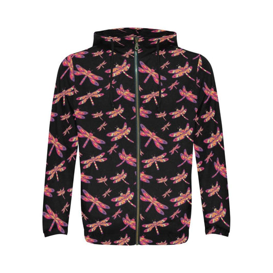 Gathering Noir All Over Print Full Zip Hoodie for Men (Model H14) All Over Print Full Zip Hoodie for Men (H14) e-joyer 