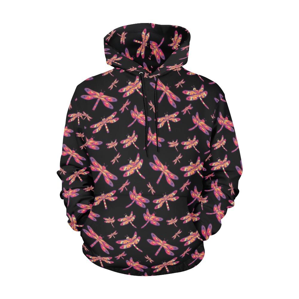 Gathering Noir All Over Print Hoodie for Women (USA Size) (Model H13) All Over Print Hoodie for Women (H13) e-joyer 