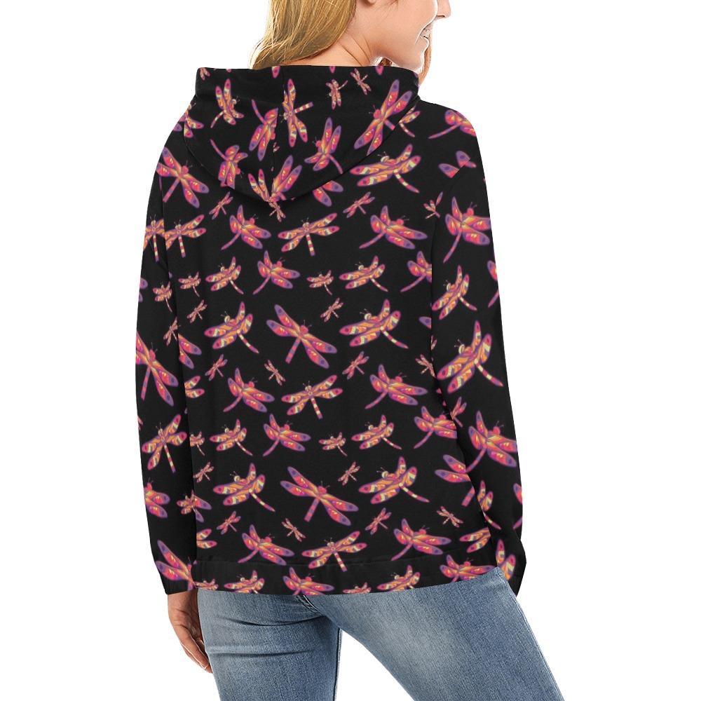 Gathering Noir All Over Print Hoodie for Women (USA Size) (Model H13) All Over Print Hoodie for Women (H13) e-joyer 