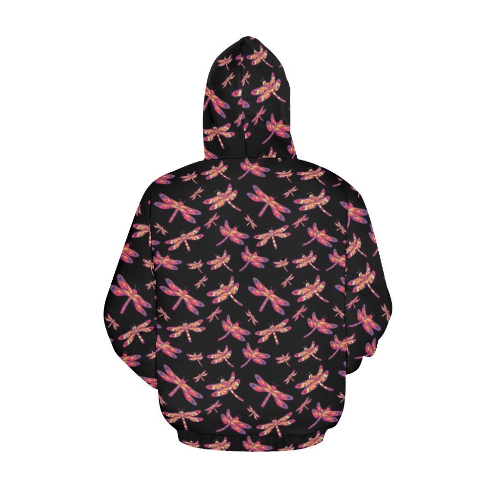 Gathering Noir All Over Print Hoodie for Women (USA Size) (Model H13) All Over Print Hoodie for Women (H13) e-joyer 