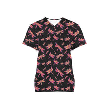 Load image into Gallery viewer, Gathering Noir All Over Print Scrub Top Scrub Top e-joyer 
