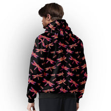 Load image into Gallery viewer, Gathering Noir Sherpa Hoodie hoodie Herman 
