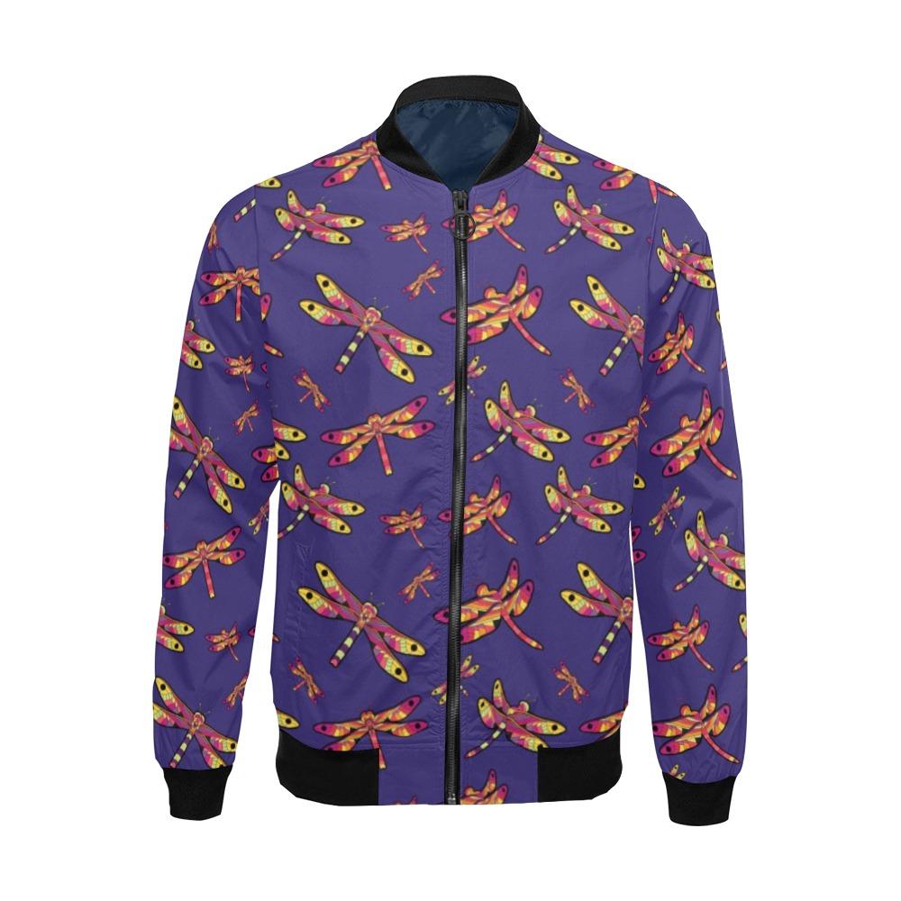 Gathering Purple All Over Print Bomber Jacket for Men (Model H19) Jacket e-joyer 