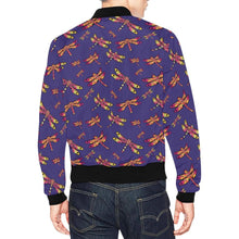 Load image into Gallery viewer, Gathering Purple All Over Print Bomber Jacket for Men (Model H19) Jacket e-joyer 
