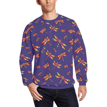 Load image into Gallery viewer, Gathering Purple All Over Print Crewneck Sweatshirt for Men (Model H18) shirt e-joyer 
