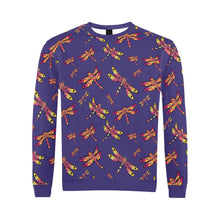 Load image into Gallery viewer, Gathering Purple All Over Print Crewneck Sweatshirt for Men (Model H18) shirt e-joyer 
