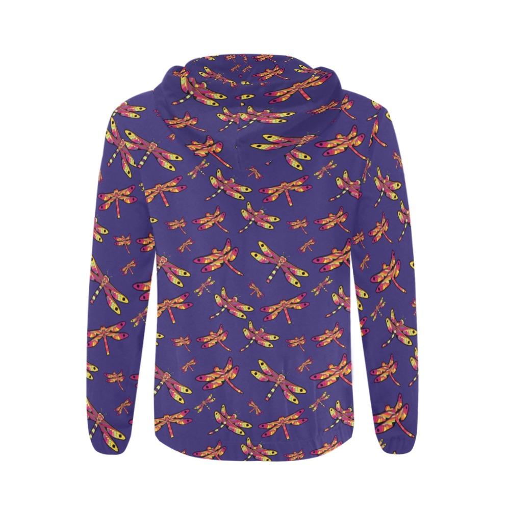 Gathering Purple All Over Print Full Zip Hoodie for Men (Model H14) All Over Print Full Zip Hoodie for Men (H14) e-joyer 