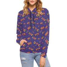 Load image into Gallery viewer, Gathering Purple All Over Print Hoodie for Women (USA Size) (Model H13) All Over Print Hoodie for Women (H13) e-joyer 
