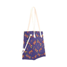 Load image into Gallery viewer, Gathering Purple Clover Canvas Tote Bag (Model 1661) Clover Canvas Tote Bag (1661) e-joyer 
