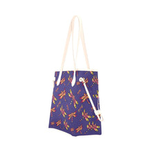 Load image into Gallery viewer, Gathering Purple Clover Canvas Tote Bag (Model 1661) Clover Canvas Tote Bag (1661) e-joyer 
