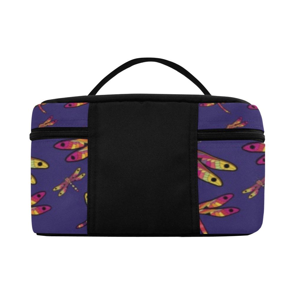 Gathering Purple Cosmetic Bag/Large (Model 1658) bag e-joyer 