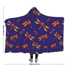 Load image into Gallery viewer, Gathering Purple Hooded Blanket blanket 49 Dzine 
