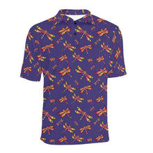 Load image into Gallery viewer, Gathering Purple Men&#39;s All Over Print Polo Shirt (Model T55) Men&#39;s Polo Shirt (Model T55) e-joyer 
