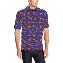 Load image into Gallery viewer, Gathering Purple Men&#39;s All Over Print Polo Shirt (Model T55) Men&#39;s Polo Shirt (Model T55) e-joyer 
