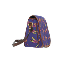 Load image into Gallery viewer, Gathering Purple Saddle Bag/Large (Model 1649) Saddle Bag/Large e-joyer 
