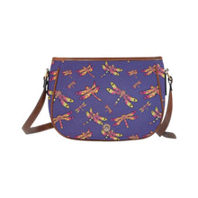 Load image into Gallery viewer, Gathering Purple Saddle Bag/Large (Model 1649) Saddle Bag/Large e-joyer 
