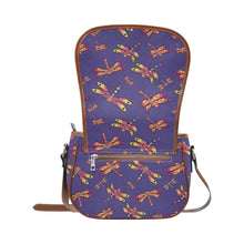 Load image into Gallery viewer, Gathering Purple Saddle Bag/Large (Model 1649) Saddle Bag/Large e-joyer 
