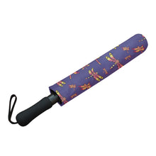 Load image into Gallery viewer, Gathering Purple Semi-Automatic Foldable Umbrella (Model U05) Semi-Automatic Foldable Umbrella e-joyer 
