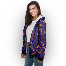 Load image into Gallery viewer, Gathering Purple Sherpa Hoodie hoodie Herman 
