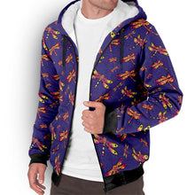 Load image into Gallery viewer, Gathering Purple Sherpa Hoodie hoodie Herman 
