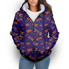 Load image into Gallery viewer, Gathering Purple Sherpa Hoodie hoodie Herman 
