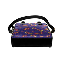 Load image into Gallery viewer, Gathering Purple Shoulder Handbag (Model 1634) Shoulder Handbags (1634) e-joyer 
