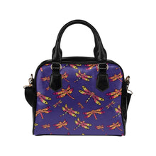 Load image into Gallery viewer, Gathering Purple Shoulder Handbag (Model 1634) Shoulder Handbags (1634) e-joyer 
