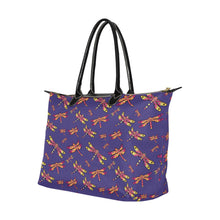 Load image into Gallery viewer, Gathering Purple Single-Shoulder Lady Handbag (Model 1714) bag e-joyer 
