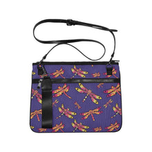 Load image into Gallery viewer, Gathering Purple Slim Clutch Bag (Model 1668) Slim Clutch Bags (1668) e-joyer 
