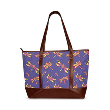 Load image into Gallery viewer, Gathering Purple Tote Handbag (Model 1642) Tote Handbags (1642) e-joyer 
