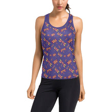 Load image into Gallery viewer, Gathering Purple Women&#39;s Racerback Tank Top (Model T60) Racerback Tank Top (T60) e-joyer 
