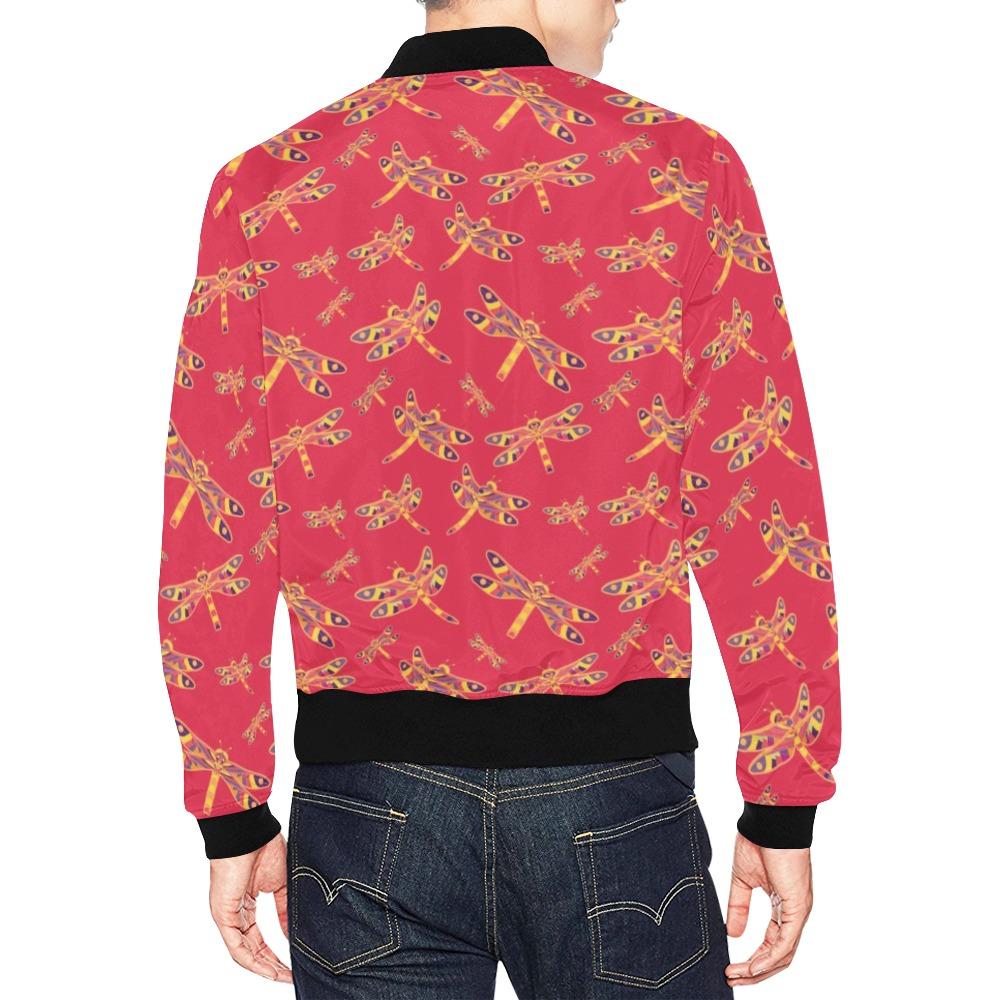 Gathering Rouge All Over Print Bomber Jacket for Men (Model H19) Jacket e-joyer 
