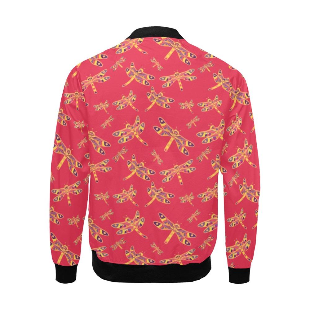Gathering Rouge All Over Print Bomber Jacket for Men (Model H19) Jacket e-joyer 