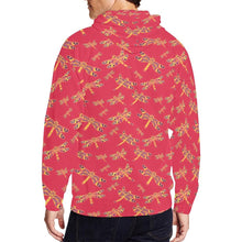 Load image into Gallery viewer, Gathering Rouge All Over Print Full Zip Hoodie for Men (Model H14) All Over Print Full Zip Hoodie for Men (H14) e-joyer 
