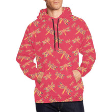 Load image into Gallery viewer, Gathering Rouge All Over Print Hoodie for Men (USA Size) (Model H13) All Over Print Hoodie for Men (H13) e-joyer 
