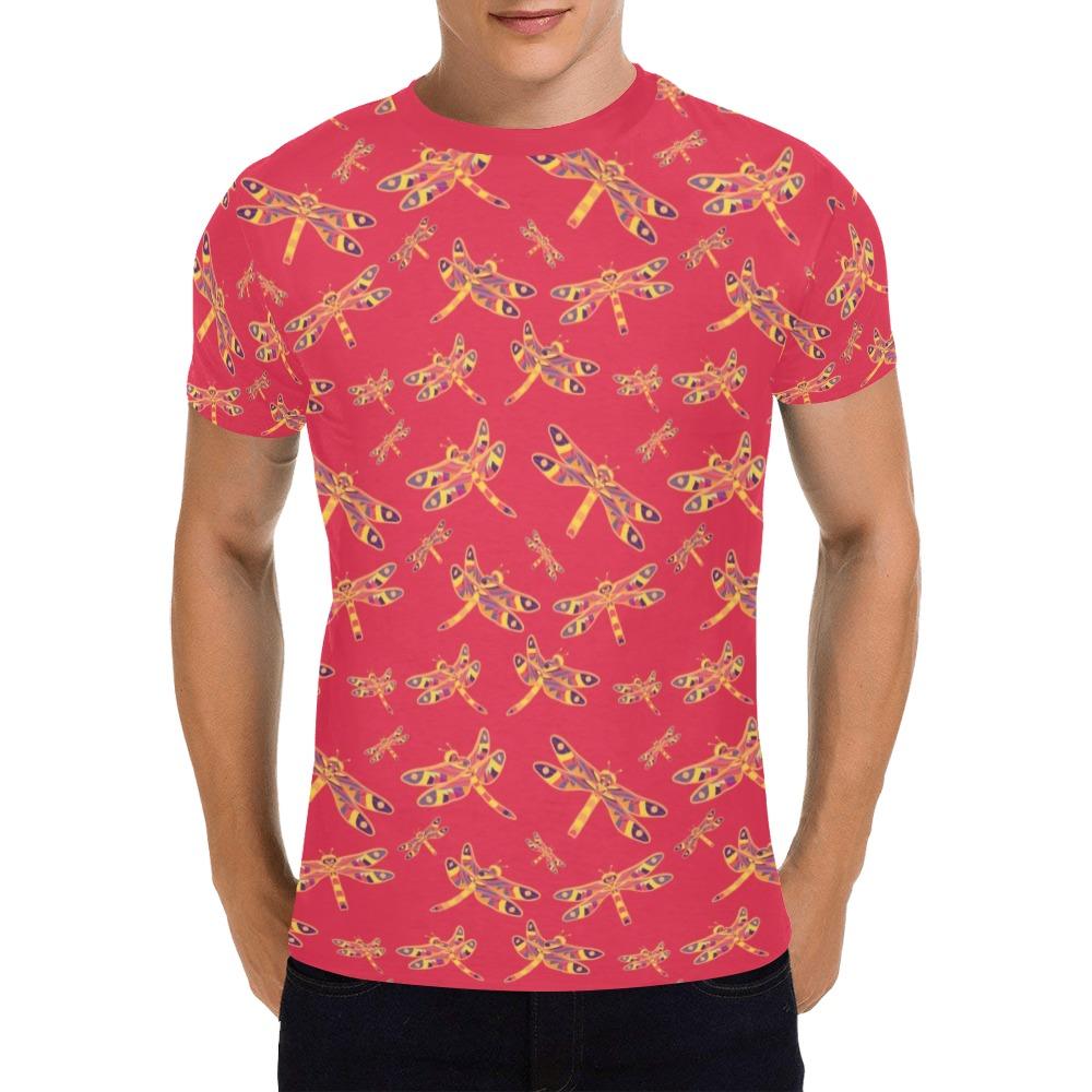 Gathering Rouge All Over Print T-Shirt for Men (USA Size) (Model T40) All Over Print T-Shirt for Men (T40) e-joyer 
