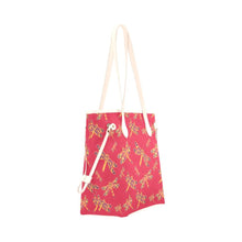 Load image into Gallery viewer, Gathering Rouge Clover Canvas Tote Bag (Model 1661) Clover Canvas Tote Bag (1661) e-joyer 
