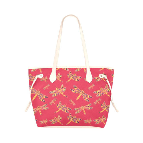 Gathering Rouge Clover Canvas Tote Bag (Model 1661) Clover Canvas Tote Bag (1661) e-joyer 