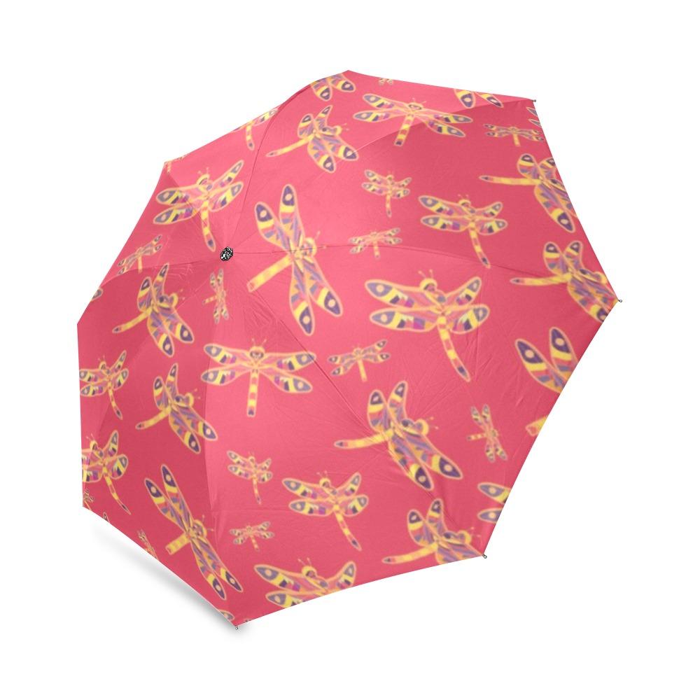 Gathering Rouge Foldable Umbrella (Model U01) Foldable Umbrella e-joyer 