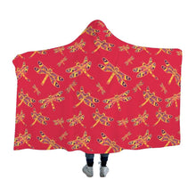 Load image into Gallery viewer, Gathering Rouge Hooded Blanket blanket 49 Dzine 
