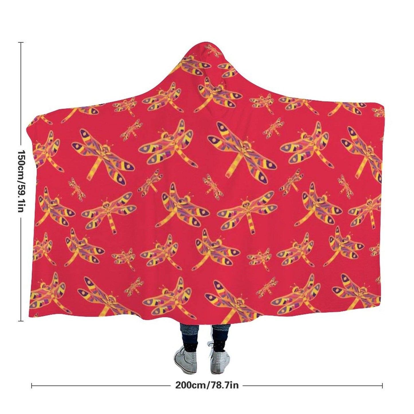 Gathering Rouge Hooded Blanket blanket 49 Dzine 