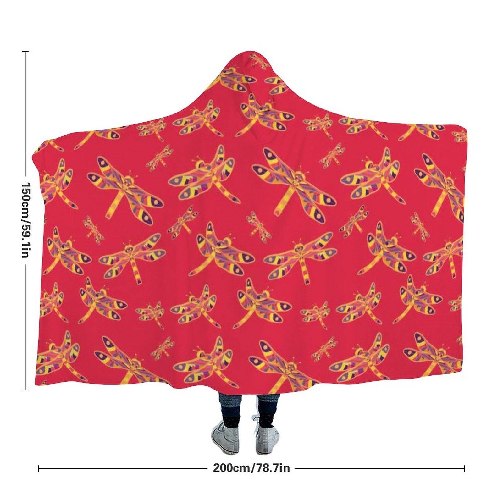 Gathering Rouge Hooded Blanket blanket 49 Dzine 